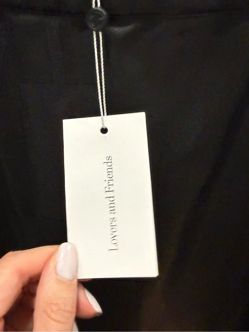 NWT Lovers + Friends Black Faux Leather Mini Skirt - Picture 3 of 5